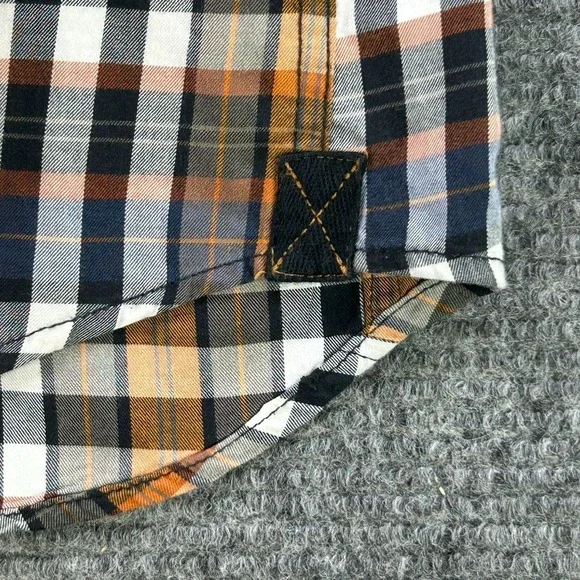 G-Star Raw Aero Phantom Check Plaid Long Sleeve Button Up Shirt Mens Medium - Picture 8 of 16